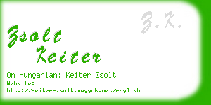 zsolt keiter business card